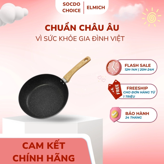 Chảo chống dính vân đá Elmich  EL-5969