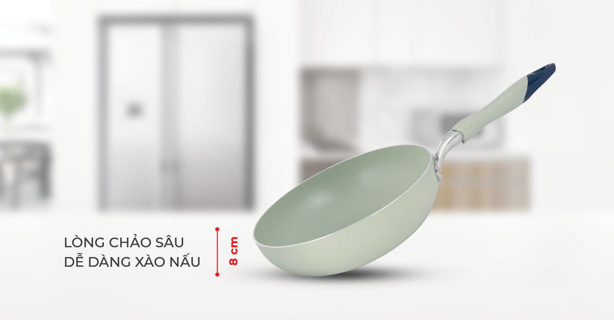 Chảo xào chống dính đáy từ Elmich 4701OL kích thước 28cm