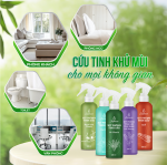 Xịt phòng thư giãn Julyhouse tinh dầu Sả Chanh, Bạc Hà, Bạch Đàn Chanh, Quế, Oải Hương thơm phòng 280ml